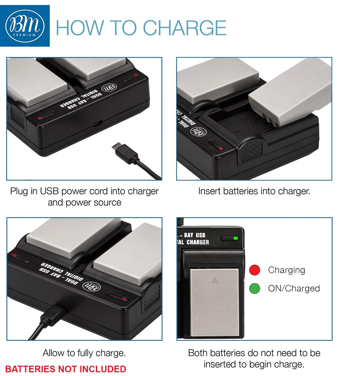 EN-EL5 Dual Rapid Battery Charger for Nikon Coolpix P80 P90 P100 P500 P510 P520 P530 Digital Camera