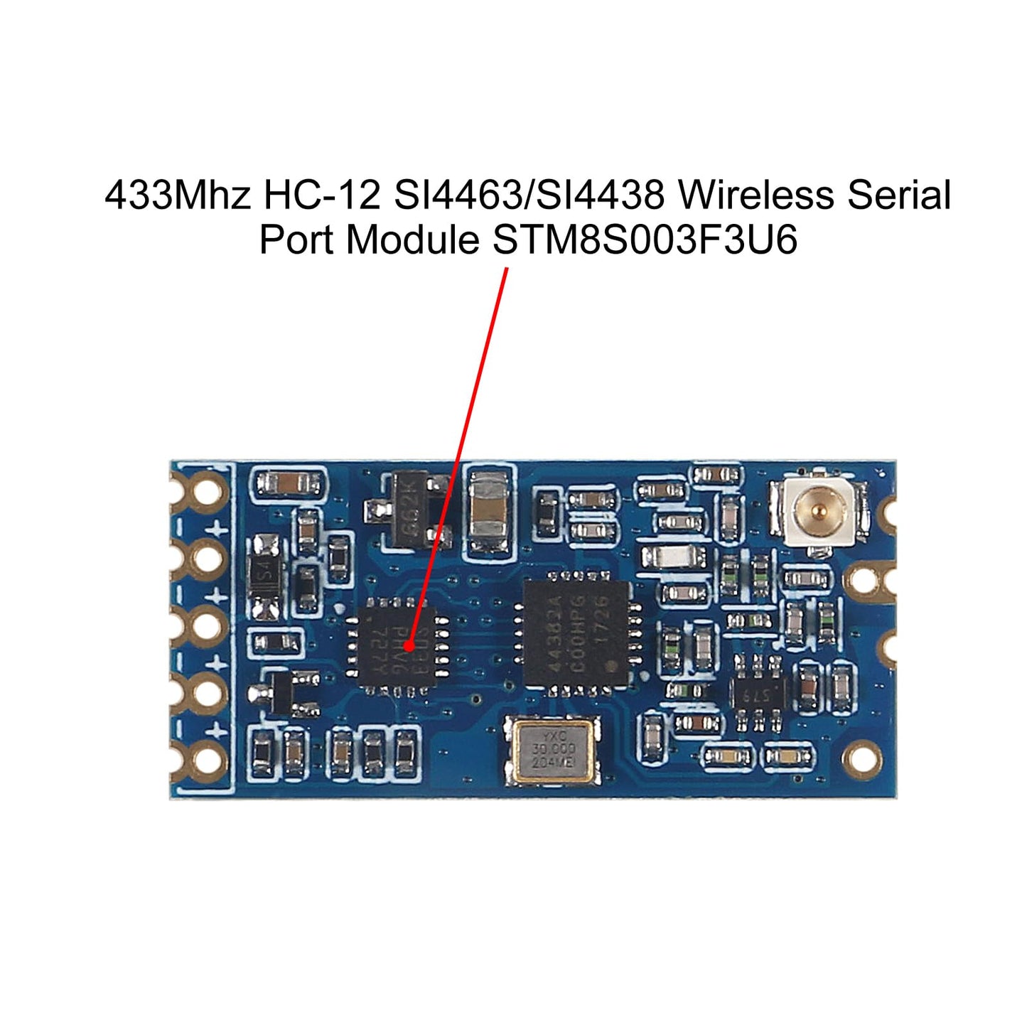 2pcs HC-12 433Mhz SI4463/SI4438 Wireless Serial Port Module 1000M Replace Bluetooth with Antenna