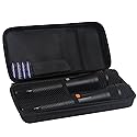 Kmise Microphone Case, Microphone Bag for 2 Wireless Microphones EVA Hard Dual Wireless Mic Storage Bag for Gigging and Travel(Case Only)