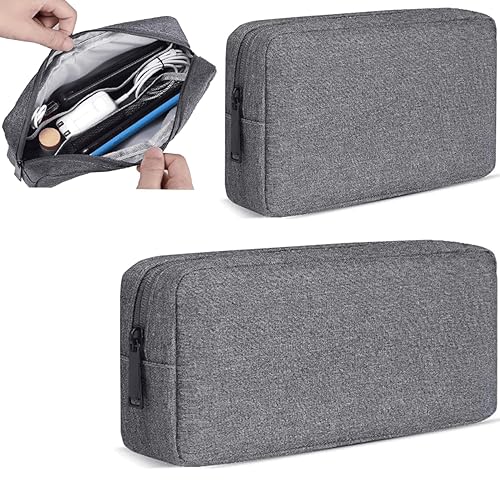 CAAORDKSO Electronics Organizer Travel Case, Travel Cable Organizer Pouch Electronic Accessories Carry Case Portable Waterproof Storage Bag for Hard
