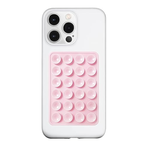LvShuLiangPin Anteel Silicone Suction Phone Case Mount, Silicon Adhesive Phone Accessory for Smartphones, Hands-Free Mirror Shower Phone Holder