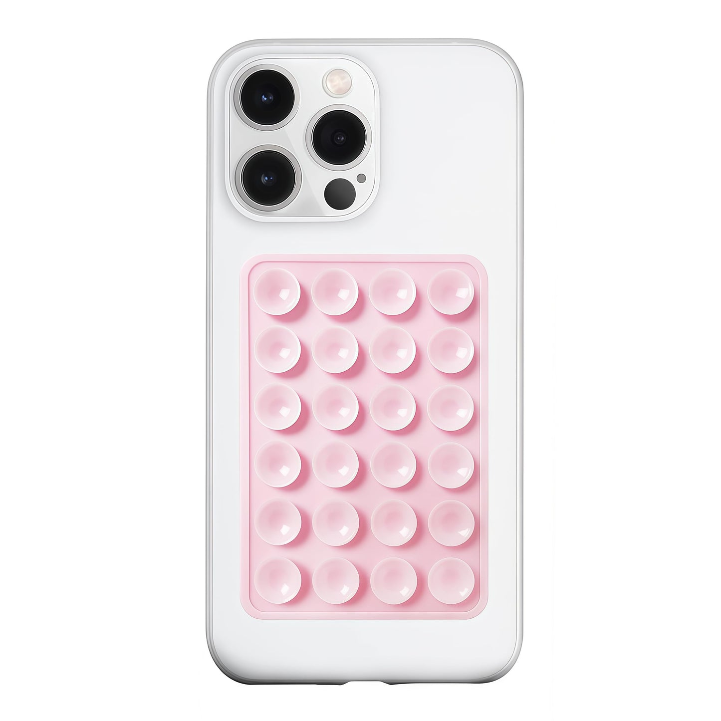 LvShuLiangPin Anteel Silicone Suction Phone Case Mount, Silicon Adhesive Phone Accessory for Smartphones, Hands-Free Mirror Shower Phone Holder