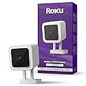 Roku Outdoor Camera for Home Security - IP65 Weather Resistant Wired Security Camera with 1080p HD Night Vision, Works with Alexa & Google, Motion
