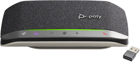 Poly Sync 20+ Personal Portable Bluetooth Speakerphone (Plantronics) - Noise/Echo Reduction - USB-C Bluetooth Adapter - Works w/Teams, Zoom, PC, Mac