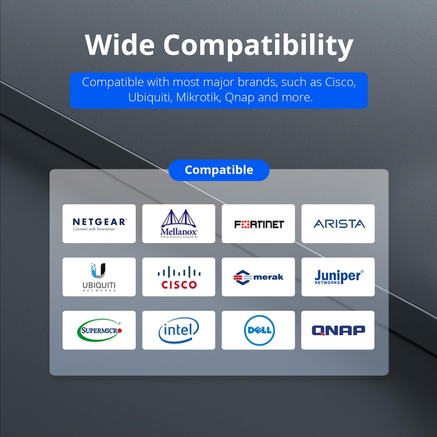ipolex 10G SFP+ Twinax Cable, Direct Attach Copper(DAC) Passive Cable, 1-Meter, for Cisco SFP-H10GB-CU1M, Meraki, Ubiquiti, Mikrotik, Intel, Fortinet