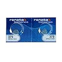 Renata 379 SR521SW Batteries - 1.55V Silver Oxide 379 Watch Battery (2 Count)