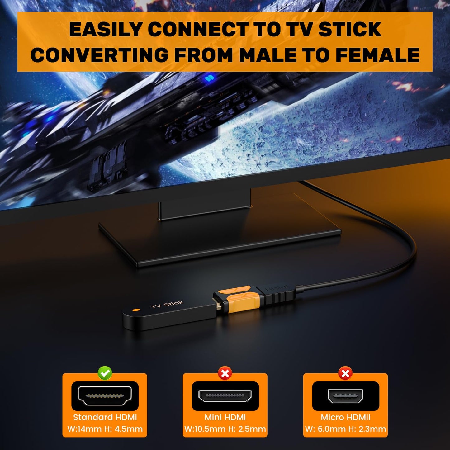 MOGOOD HDMI Coupler 8K, 6 Pack Female to Female HDMI Connector, Support 3D 8K@60Hz/4K@120Hz UHD HDR eARC, for Cinema, projectors, TV, PC, Monitor