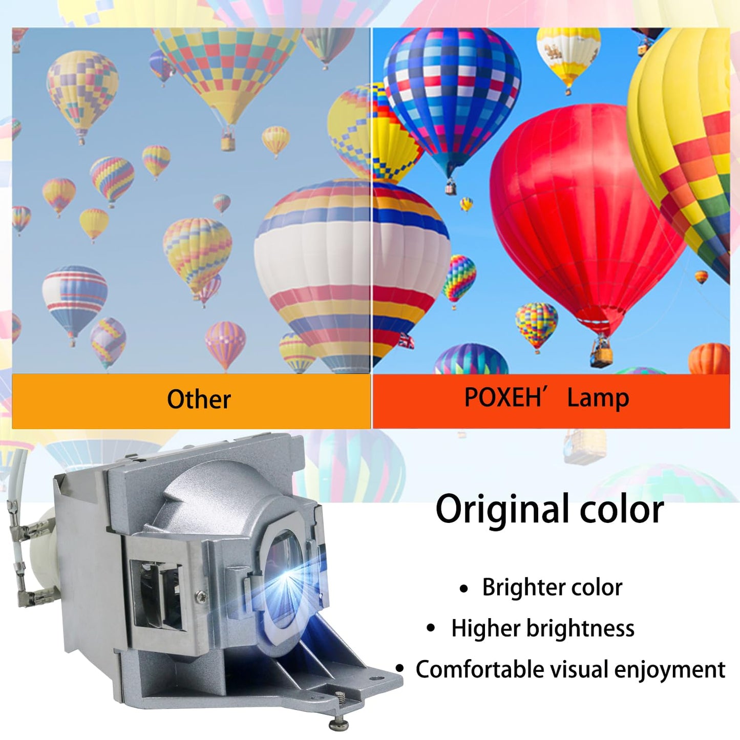 PXOEH A+ Quality RLC-092/RLC-093 Replacement Projector Lamp Bulb for VIEWSONIC PJD5153 PJD5155 PJD5255 PJD6350 PJD5555W PJD5555W PJD6550Lw PJD6551Lws