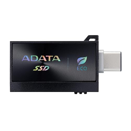 ADATA SC730 External SSD - Up to 600 MB/s- USB 3.2 Gen 2 Dual USB-C and USB-A External Portable SSD, 512GB