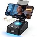 Laflit Gifts for Men Women, Phone Stand with Bluetooth Speaker & LED Ambient Light, HD Surround Sound Speaker, Compatible with All iPhone/Android
