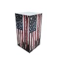 Carbon Fiber Gaming Skin Compatible with Microsoft Xbox Series X Digital Edition - Tattered Flag - Premium 3M Vinyl Protective Wrap Decal Cover - Easy