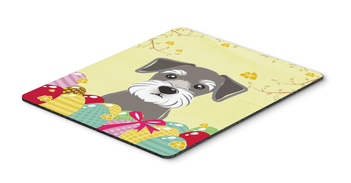 Caroline's Treasures BB1888MP Schnauzer Easter Egg Hunt Mouse Pad, Hot Pad or Trivet for Home Office Gaming Working Computers Laptop Mouse