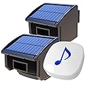 Htzsafe Solar Wireless Driveway Alarm System-1/4 Mile Long Transmission Range-Solar Powered No Need Replace Batteries-Outdoor Weatherproof Motion