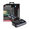 Monster Bluetooth Transmitter & Receiver, 2-in-1 Bluetooth Audio Adapter, Stream to/from NonBluetooth Devices, Stream TV to 2 Headphones, 33 ft Range