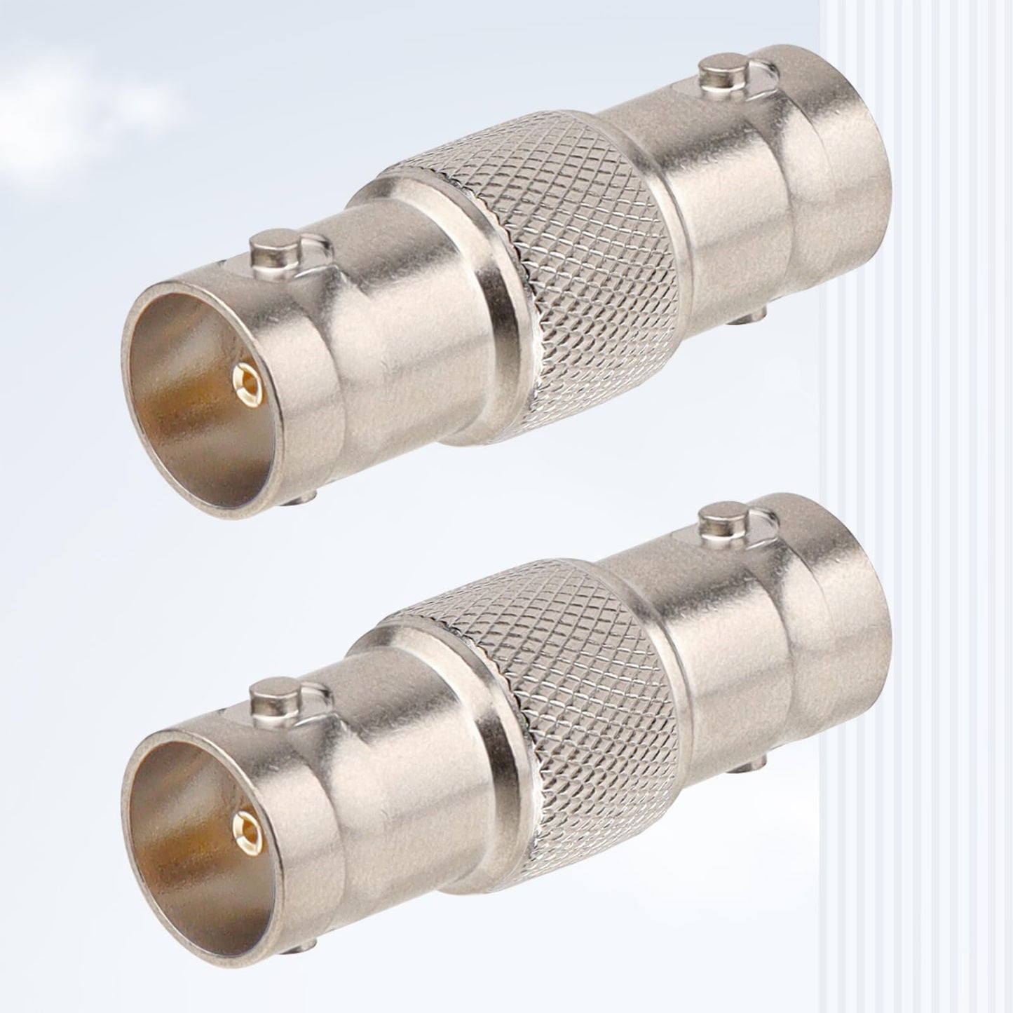 MOOKEERF 5PCS SDI Connector BNC Adapter 75 Ohm BNC Female to Female Barrel Connector for HD-SDI/3G-SDI/4K/8K SDI Video Camera Cable