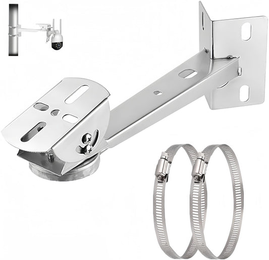 SamIdea Security Camera Corner Pole Mounting Bracket, Universal Wall Corner Mounting Bracket Holder Stand Pole Mount Adapter (I Type Corner Mount)