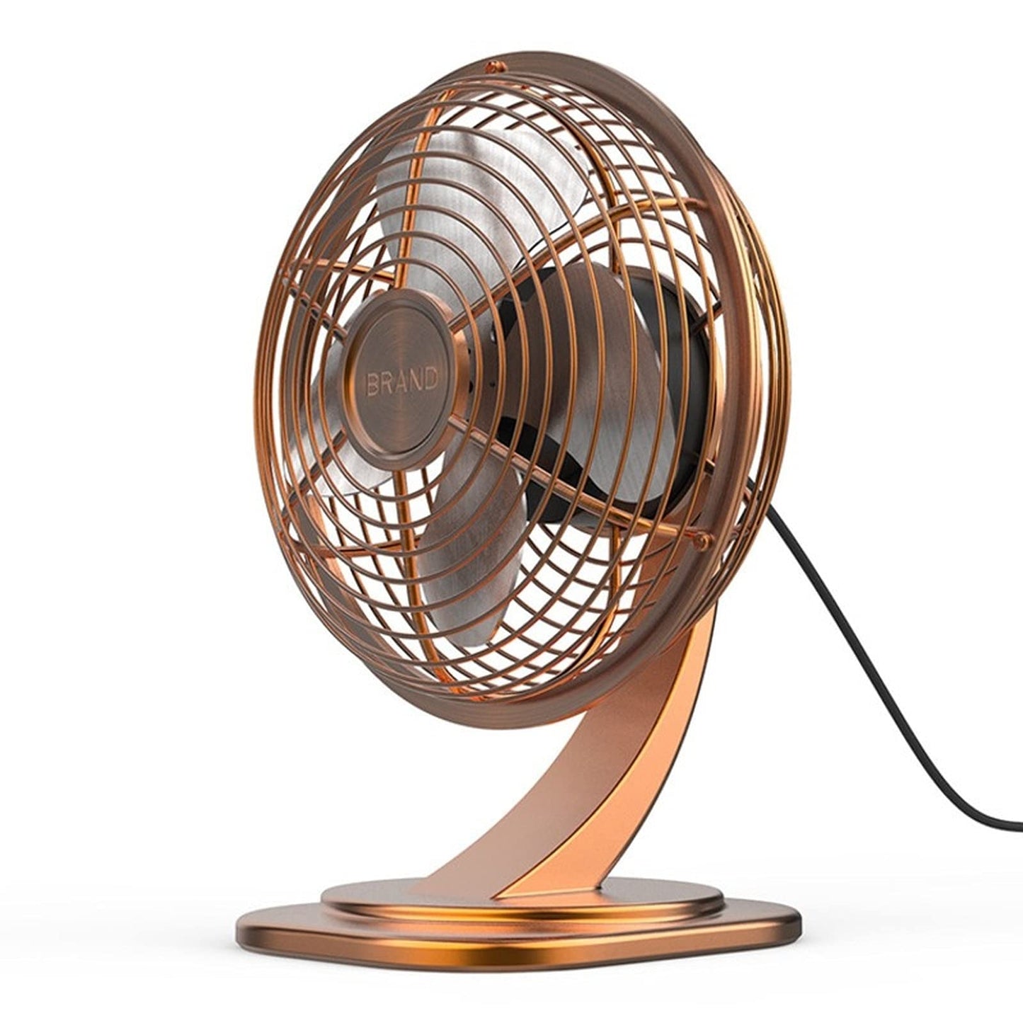 JONJUMP USB Desk Fan Powerful Ventilador Table Fan with Wind 3 Speed Ari Cooler Fan 360° Adjustable Angle for Office Household