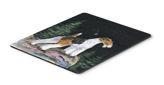 Caroline's Treasures SS8500MP Starry Night Fox Terrier Mouse Pad, Hot Pad or Trivet for Home Office Gaming Working Computers Laptop Mouse Mat,Washable