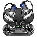 Open Ear Clip Wireless Earbuds Bone Conduction Headphones, Bluetooth 5.4, Open Ear Design for Running Fitness,office?Built-in Mic, IPX7 Waterproof