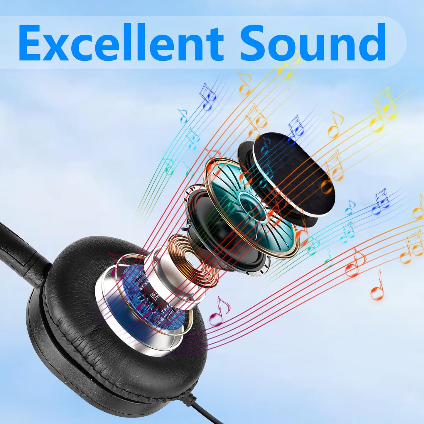 ZXQZYM 20 Pack Classroom Bulk Kids Headphones for School Classroom Students Kids Children Teen and Adults (Black)