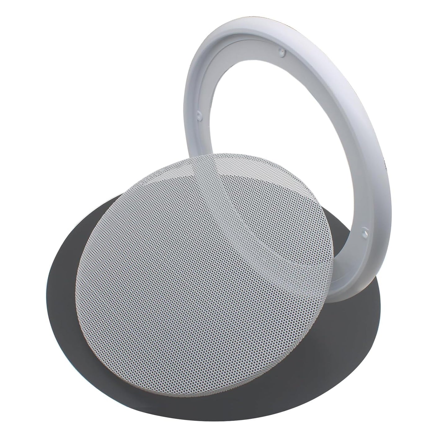 SYCZIOHU 2-Pack 6.5 Inch Round Ceiling Speaker Grilles White Decorative Mesh Cover with Screws for Home Speaker Protector Decorative Cover
