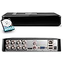 Fuers H.265+ Security DVR Recorder with 500G Hard Drive,8CH Hybrid 6-in-1 CCTV DVR for Surveillance Camera, Supports 8CH Analog Cameras, AI Human