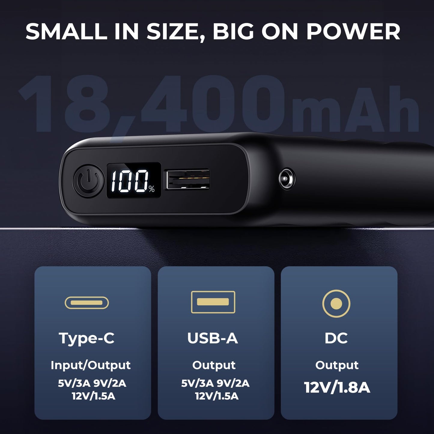 GOTOBI ?????? ???????????????? Heated Jacket Battery Pack - Power Bank with LED Display and 2 Adapter Cables for Wulcea, ULUSERN, Genovega, and Other Outdoor
