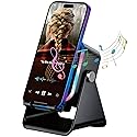 Induction Speaker, Innovative Tech Wireless Speaker Stand for Cell Phone Stand Holder with Bluetooth Audio Speaker Amplifier Dock Induction