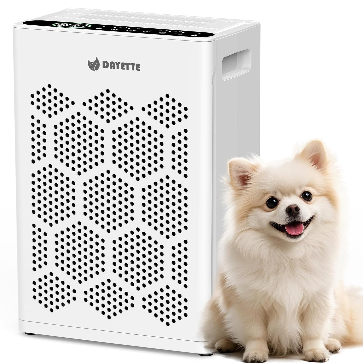 DAYETTE Air Purifiers for Home Large Room Up to 1800 Ft² with Fragrance, Smart WiFi Alexa Control,Auto Mode, HEPA 14 Air Purifier with Washable