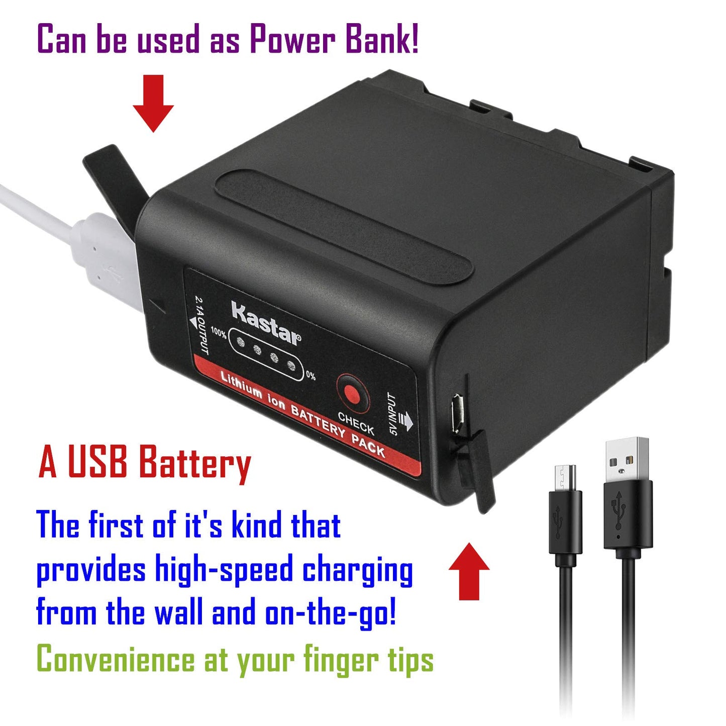Kastar 2 Pack Battery and LCD Dual Fast Charger for Sony NP-F980 Pro NP-F970 HDR-AX2000 HDR-FX1 HDR-FX1000 HDR-FX1000E HDR-FX7 HDR-FX7E HVL-20DW