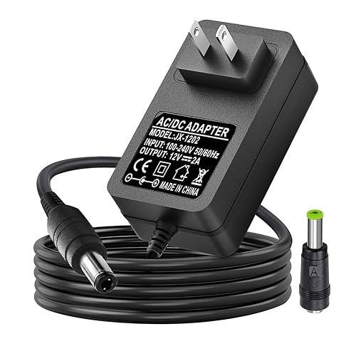 12V AC/DC Casio Keyboard Charger Power Adapter Compatible for Casio Keyboard WK-1600 WK-1800 WK-1630 WK-3000 WK-3000D WK-3200 WK-3300 WK-3500 WK-3800…