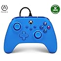 PowerA Wired Controller for Xbox Series X|S - blue, gamepad, video game/gaming controller, works with Xbox One, Officially Licensed
