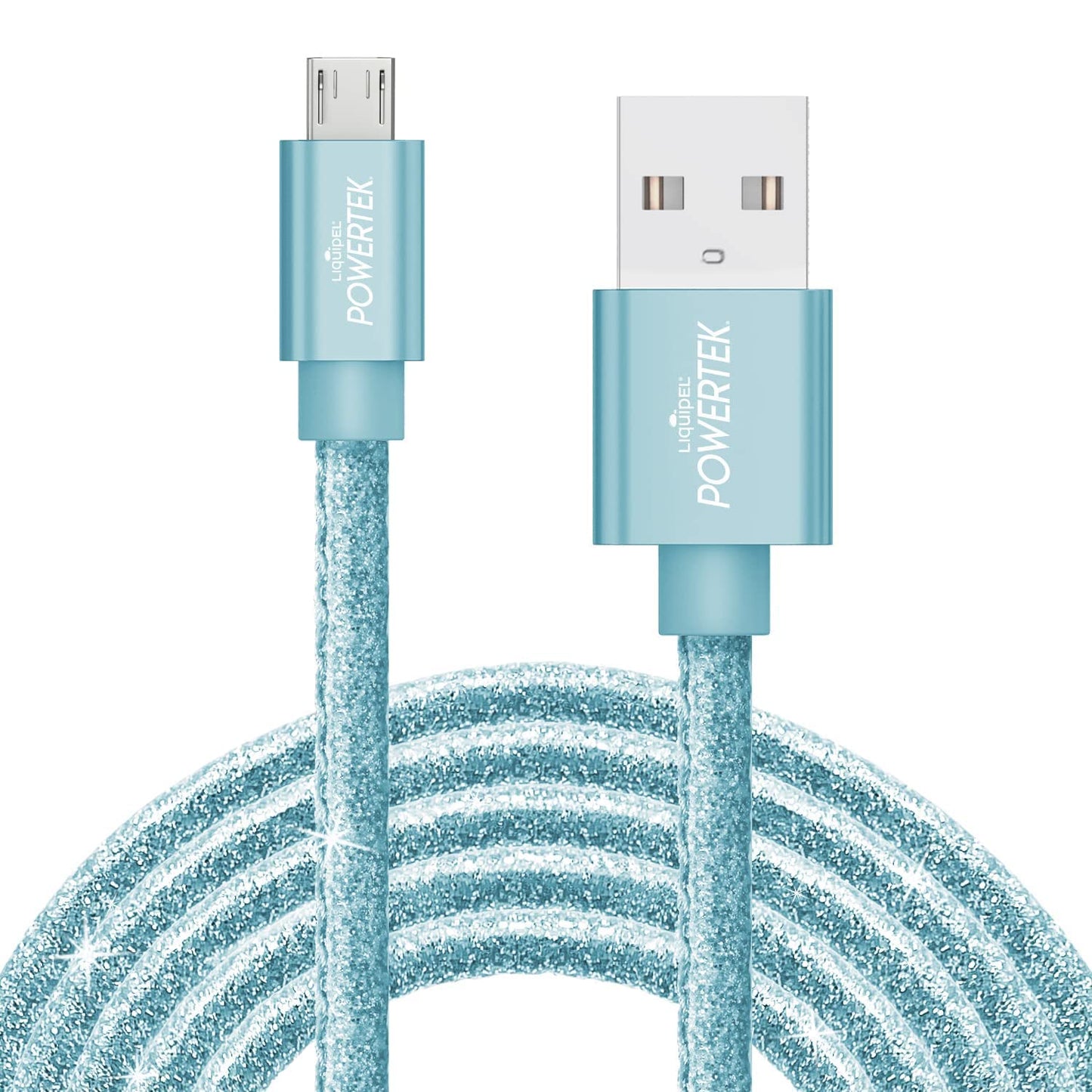 Micro USB Cable Android Charger, 6ft Fast Charging USB 2.0 A to Micro B Cable, Compatible with Samsung Galaxy S7 S6 Edge PS4 Xbox (Light Blue)