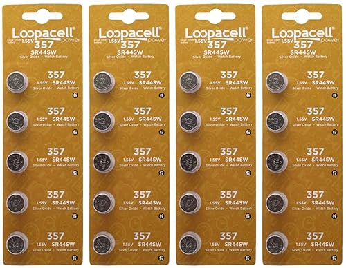 LOOPACELL 20 357 SR44 Silver Oxide Watch Electronic Battery