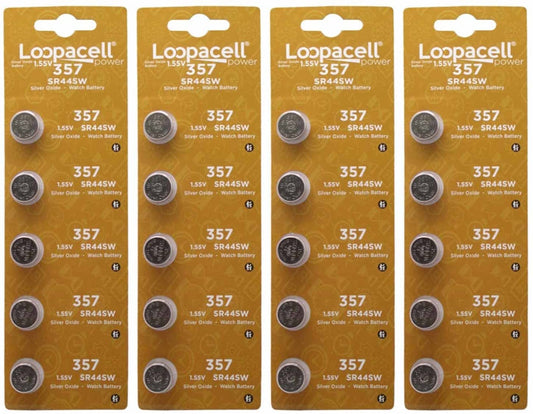 LOOPACELL 20 357 SR44 Silver Oxide Watch Electronic Battery