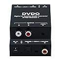 DVDO Digital to Analog Audio Converter | Coaxial/Toslink in - Analog Out | 3.5mm to Optical Audio Cable | Optical Digital Audio Converter |Supports