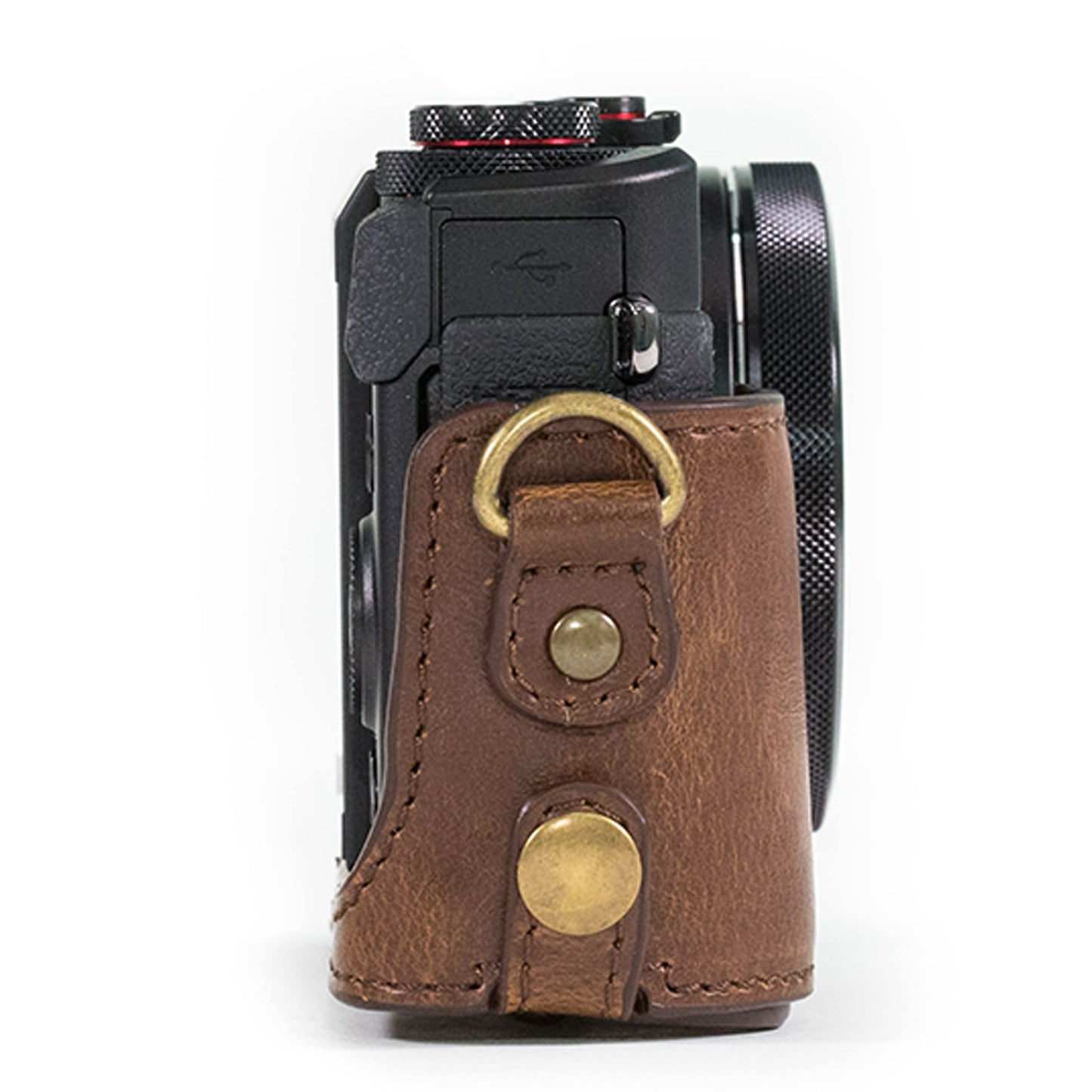 MegaGear Canon PowerShot G1X Mark III Ultra Light Neoprene Camera Case, with Carabiner, Gray (MG1378)