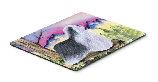 Caroline's Treasures SS8338MP Bearded Collie Mouse Pad, Hot Pad or Trivet for Home Office Gaming Working Computers Laptop Mouse Mat,Washable Large