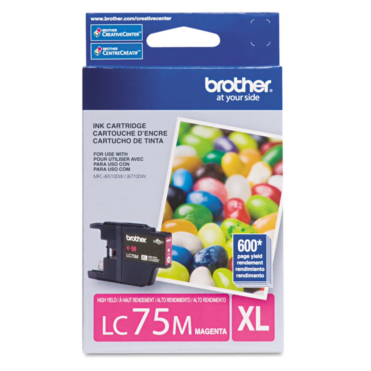 Brother® LC75M High-Yield Magenta Ink Cartridge
