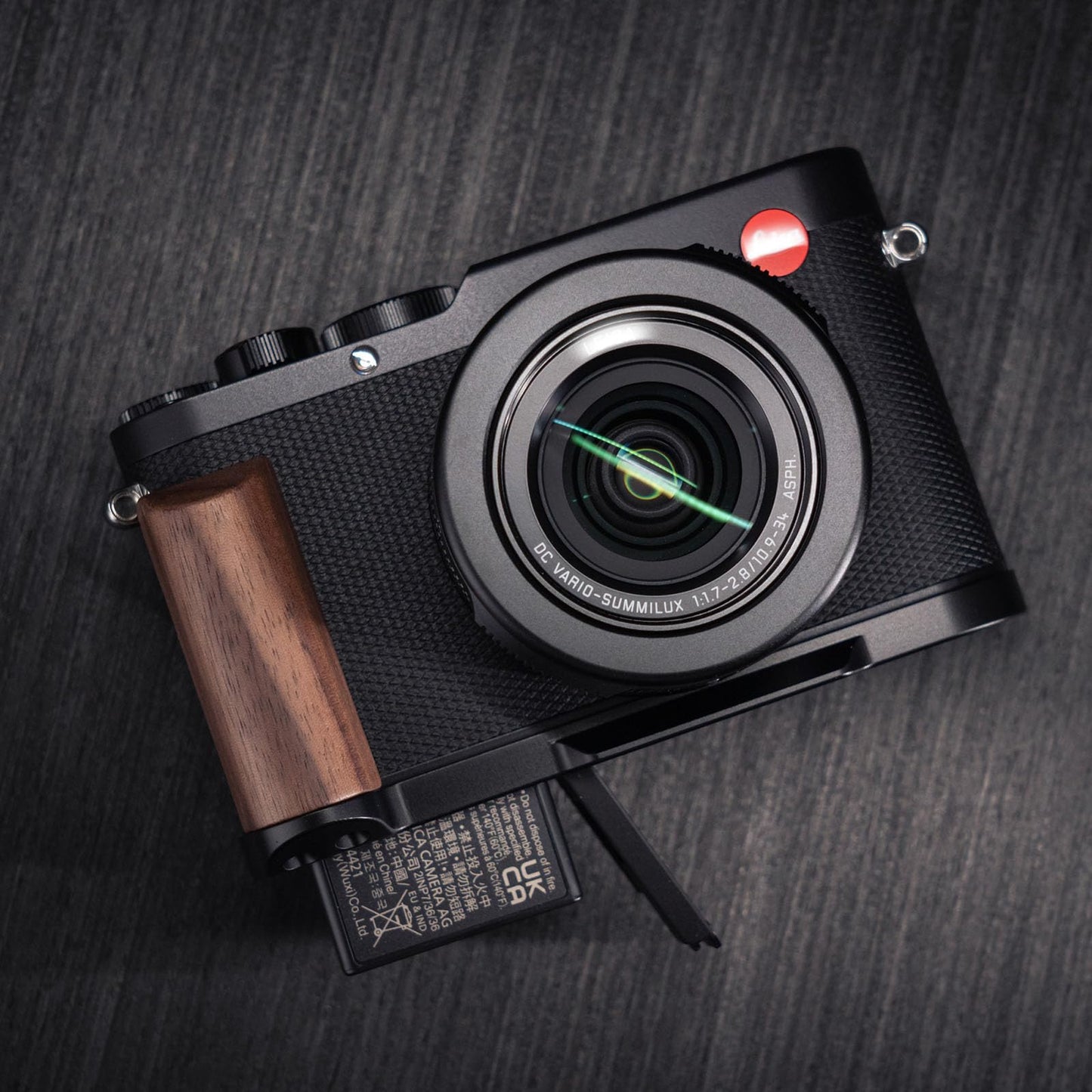 Iborrys L-Shaped Camera Handle ?Compatible with Leica D-LUX8 Camera ?Precious Vintage Solid Wood | Handcrafted by Experienced Artisans (Walnut)