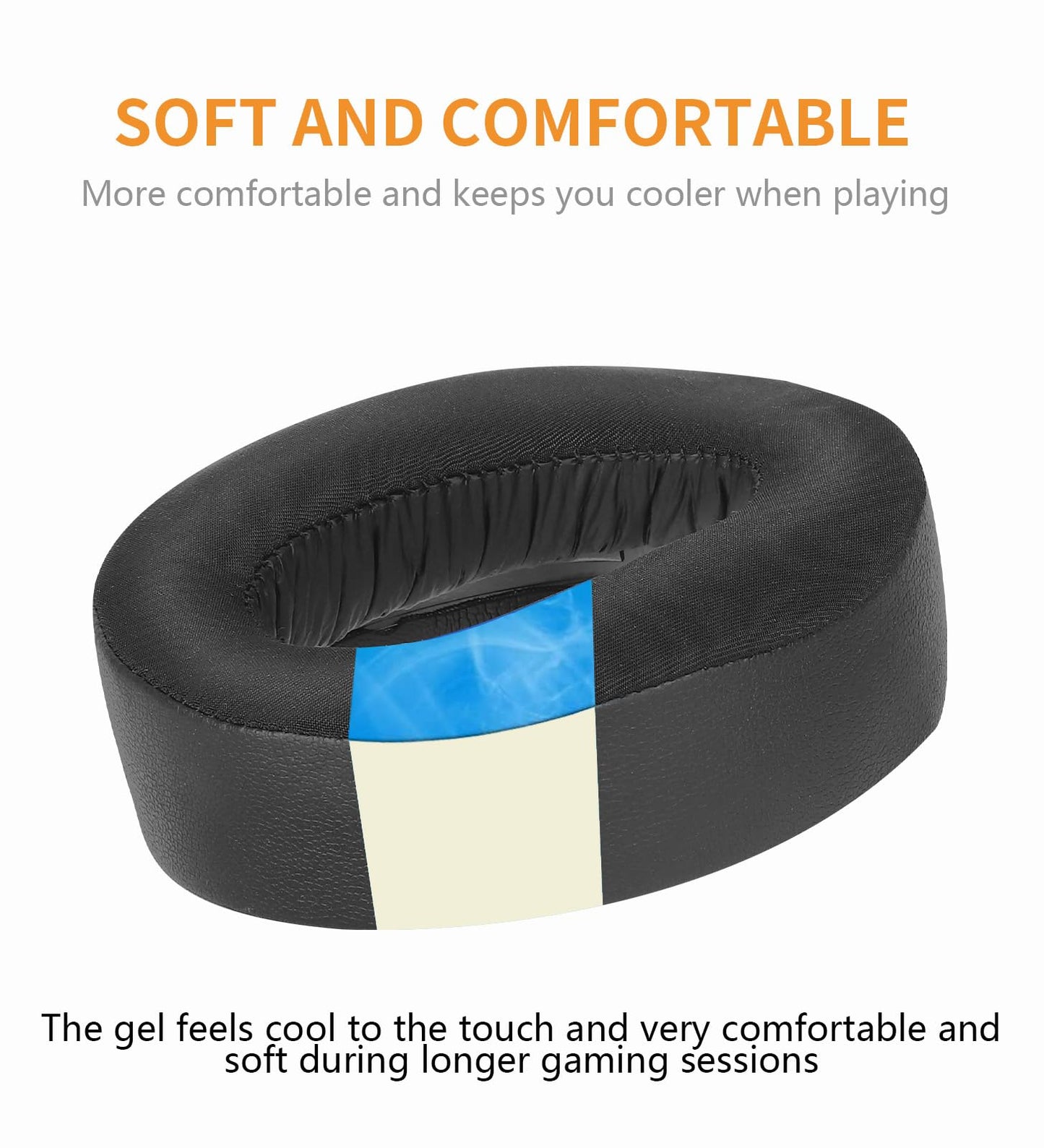Pulse 3D Replacement Ear Pads Cooling Gel PS5 Headset Earpads, Upgrade Ear Cushions Cups Accessories Replacement for Sony PlayStation 5/PS5/Pulse 3D