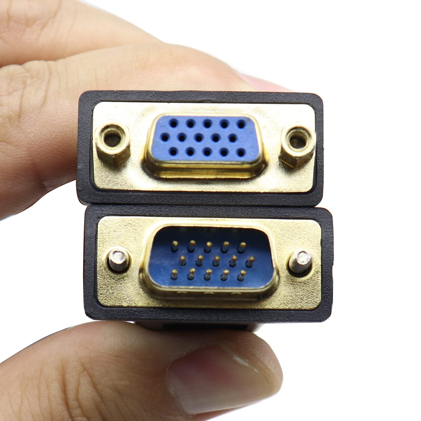 ZUYOOK VGA to RJ45 Adapter Cable RJ45 to VGA Cable, VGA 15-Pin Port Female&Male to RJ45 Female Cat5/6 Ethernet LAN Console for Multimedia