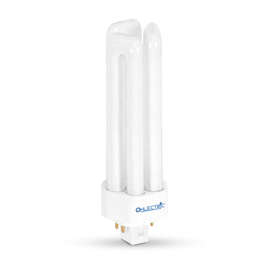 OHLECTRIC 42 Watt Smart Fluorescent Light Bulbs - 4-Pin Compact, Long-Life, Energy-Saving Amalgam - 4100K Color - OL-41592