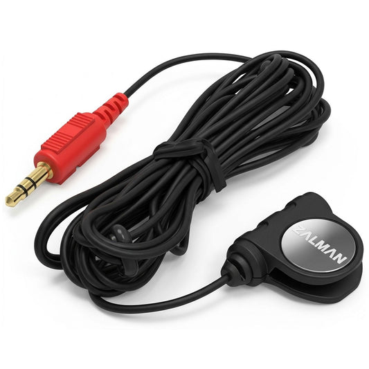 Zalman ZM-MIC1 High Sensitivity Headphone Microphone with Mini Clip, Computer PC Streaming Gaming Mic, 3.5mm Jack