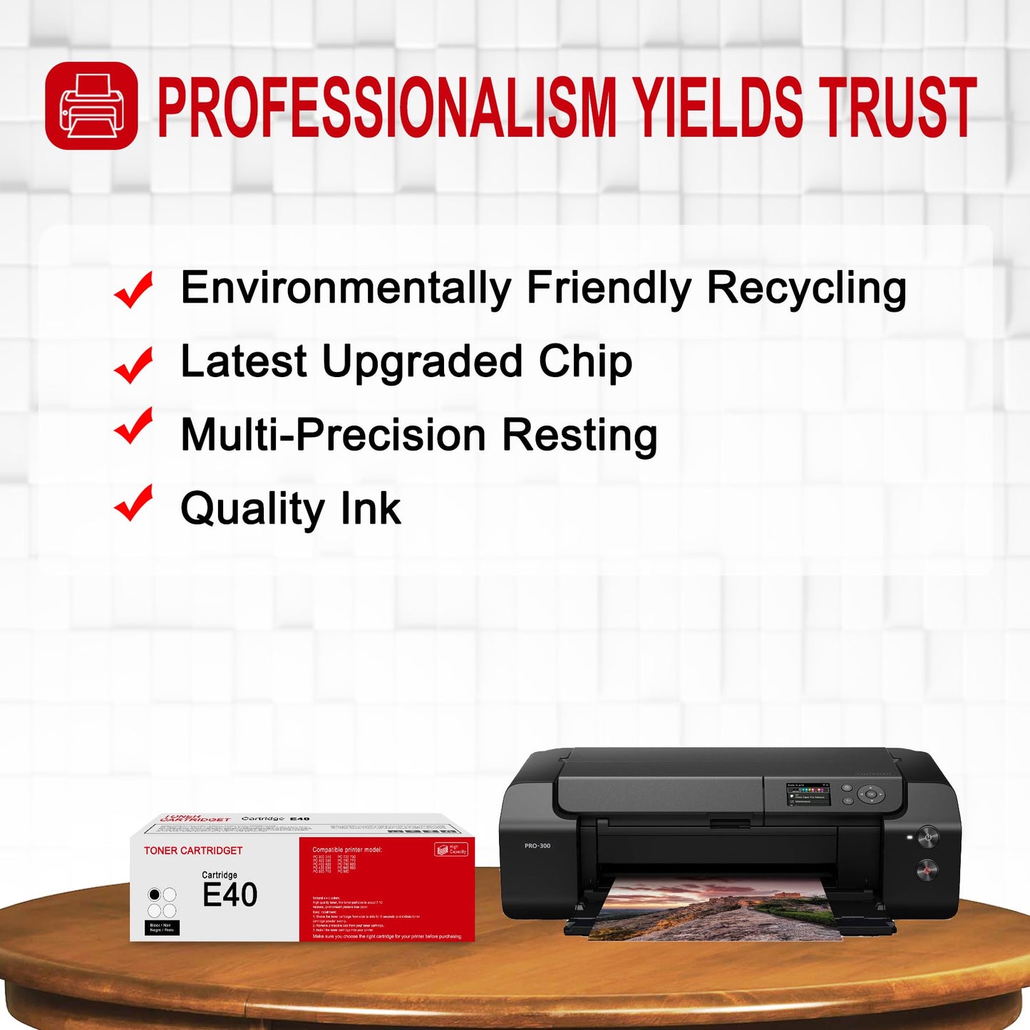 1 Pack E40 1491A002AA Black Toner Cartridge: Compatible CRG E40 1491A002AA Replacement for Canon PC 300 PC 310 PC 400 PC 420 PC 430 PC 710 PC 790 PC