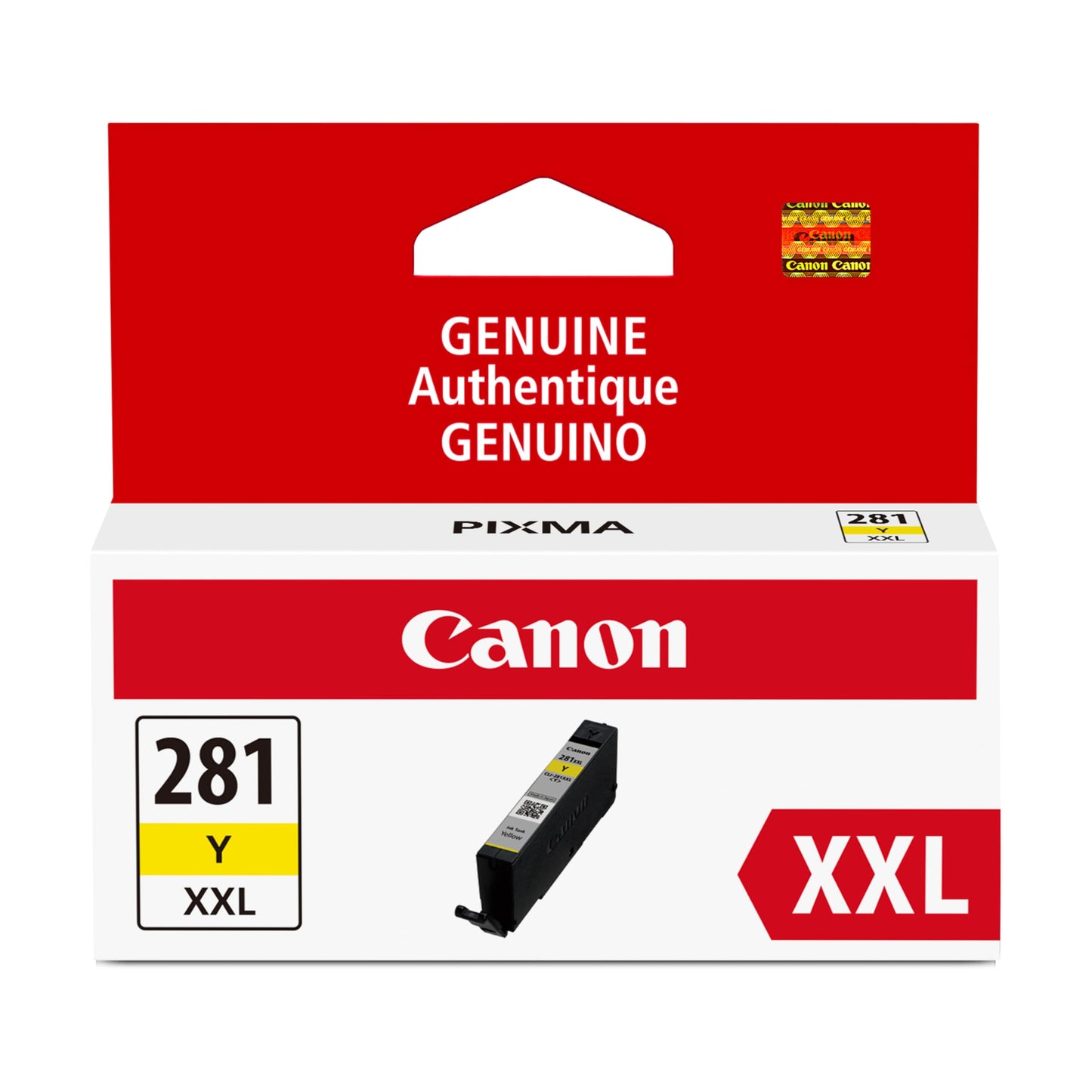 Canon CLI-281 XXL Genuine Yellow Ink Tank, Compatible with TR8520, TS9120,TS8120, TS6120, TS9521C/a, TS9520/a, TS8220, TS6220, TS8320, TS6320