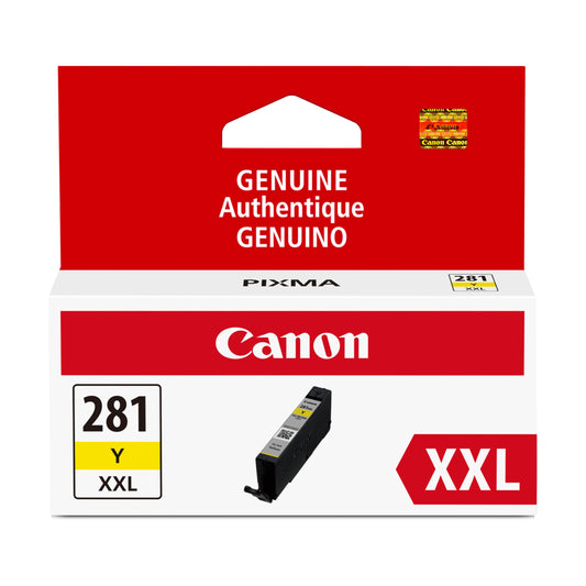 Canon CLI-281 XXL Genuine Yellow Ink Tank, Compatible with TR8520, TS9120,TS8120, TS6120, TS9521C/a, TS9520/a, TS8220, TS6220, TS8320, TS6320