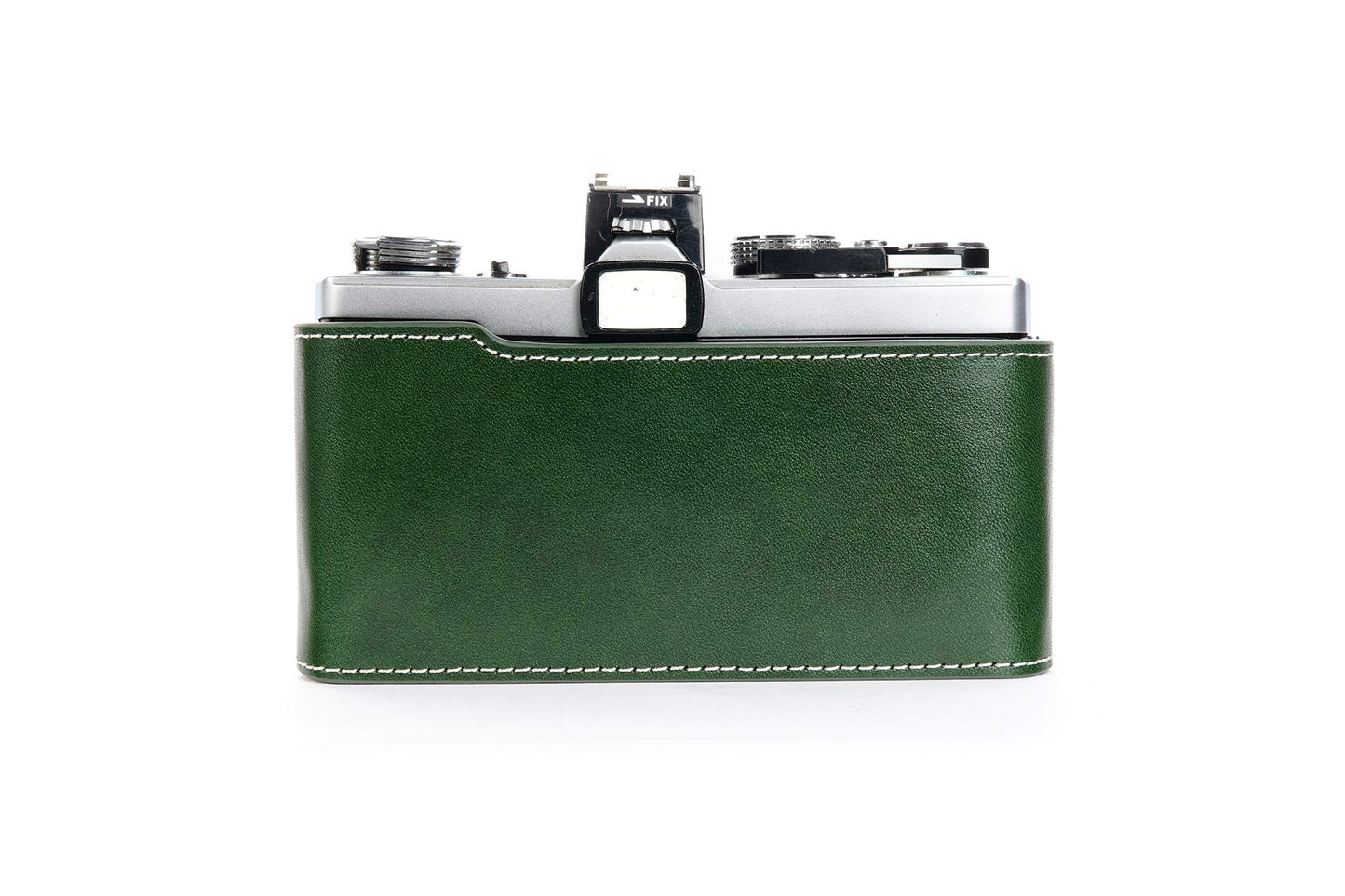 OM-4 Case, BolinUS Handmade Genuine Real Leather Half Camera Case Bag Cover for Olympus OM-1 /1N OM-2/2N OM-3/3Ti OM-4/4Ti (No Handle) Camera