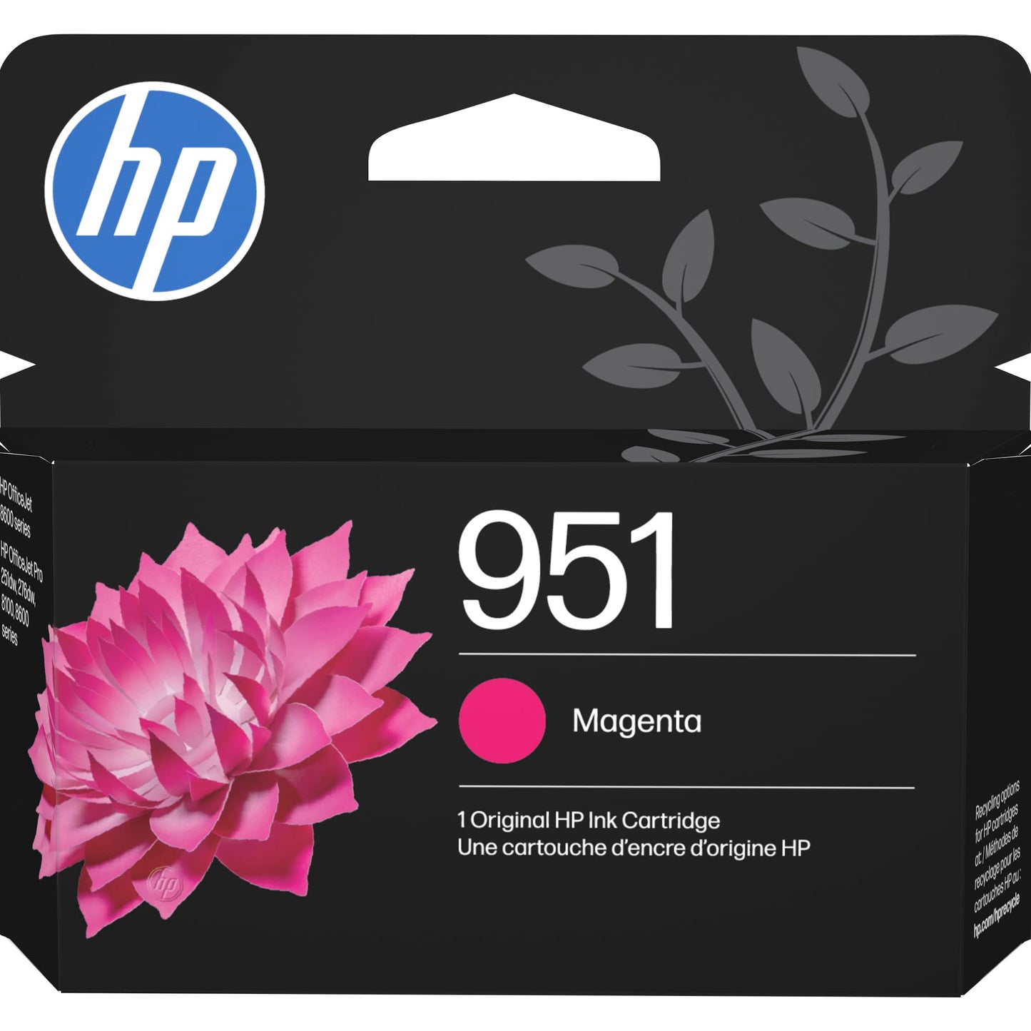 HP 951 Magenta Ink Cartridge | Works with OfficeJet 8600, OfficeJet Pro 251dw, 276dw, 8100, 8610, 8620, 8630 | Eligible for Instant Ink | CN051AN