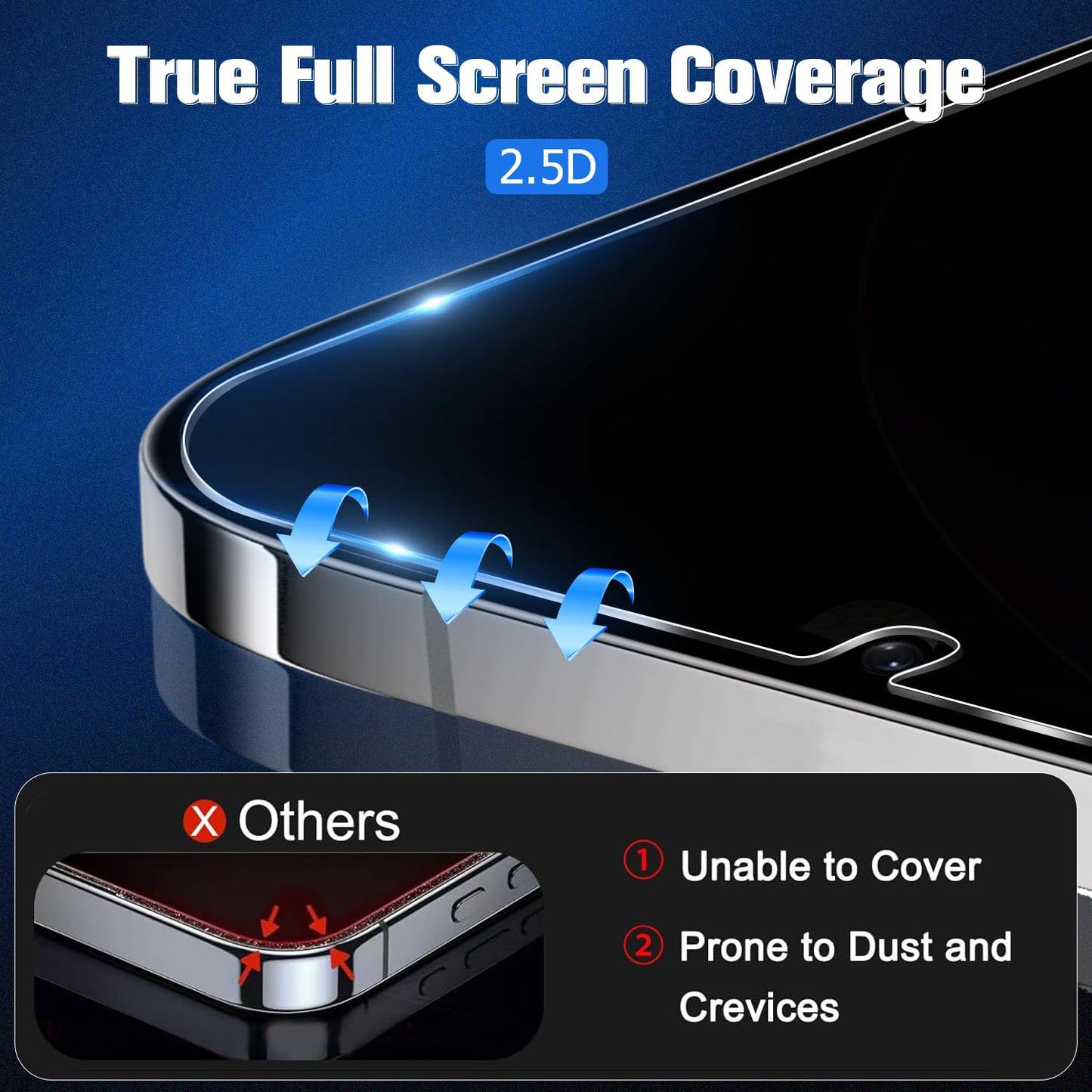 2 Pack Galaxy S26 Plus Anti spy Privacy Screen Protector, 9H Tempered Glass,Anti-Scratch, Smooth and Responsive Absolute, No Bubbles, High Definition